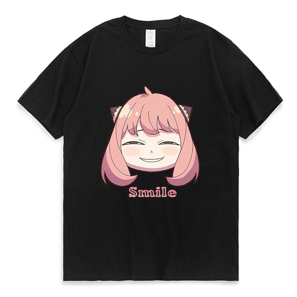 

Japanese Anime Spy X Family Tshirt Anya Forger Kawaii Cartoon T-shirt Men Women Manga Oversized T Shirts Summer Pure Cotton Tees