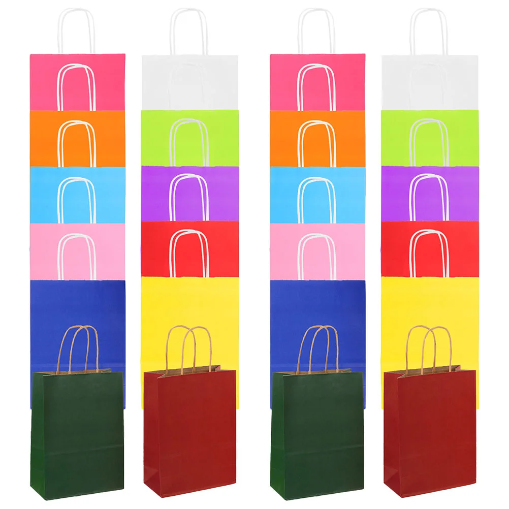 

24pcs Paper Gift Bags with Handles Kraft Paper Gift Bags Papers Jewelry Bags Gift Wrap Bags