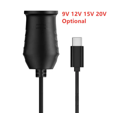 Адаптер-переходник USB Type-C (папа) на 9 В, 12 В, 15 В, 20 в, 65 Вт
