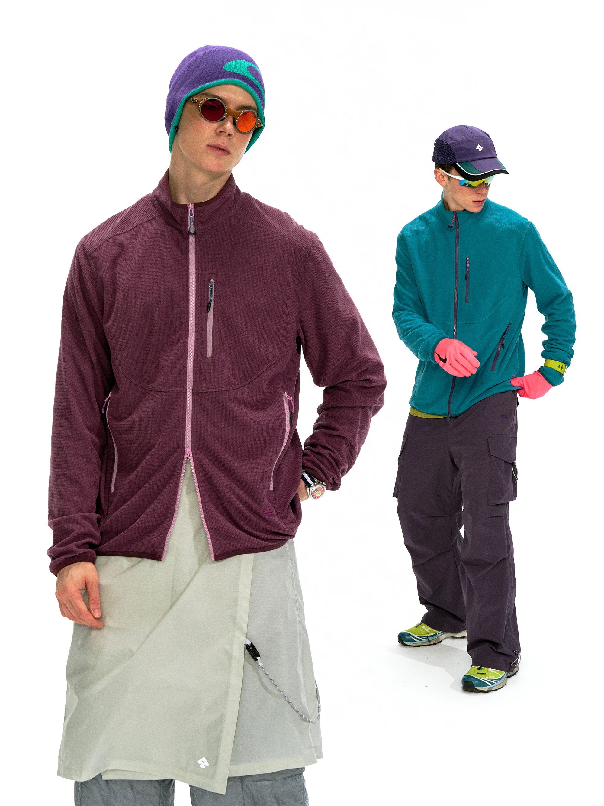 Nothomme уличная тяжелая вафельная флисовая куртка с дальним инфракрасным