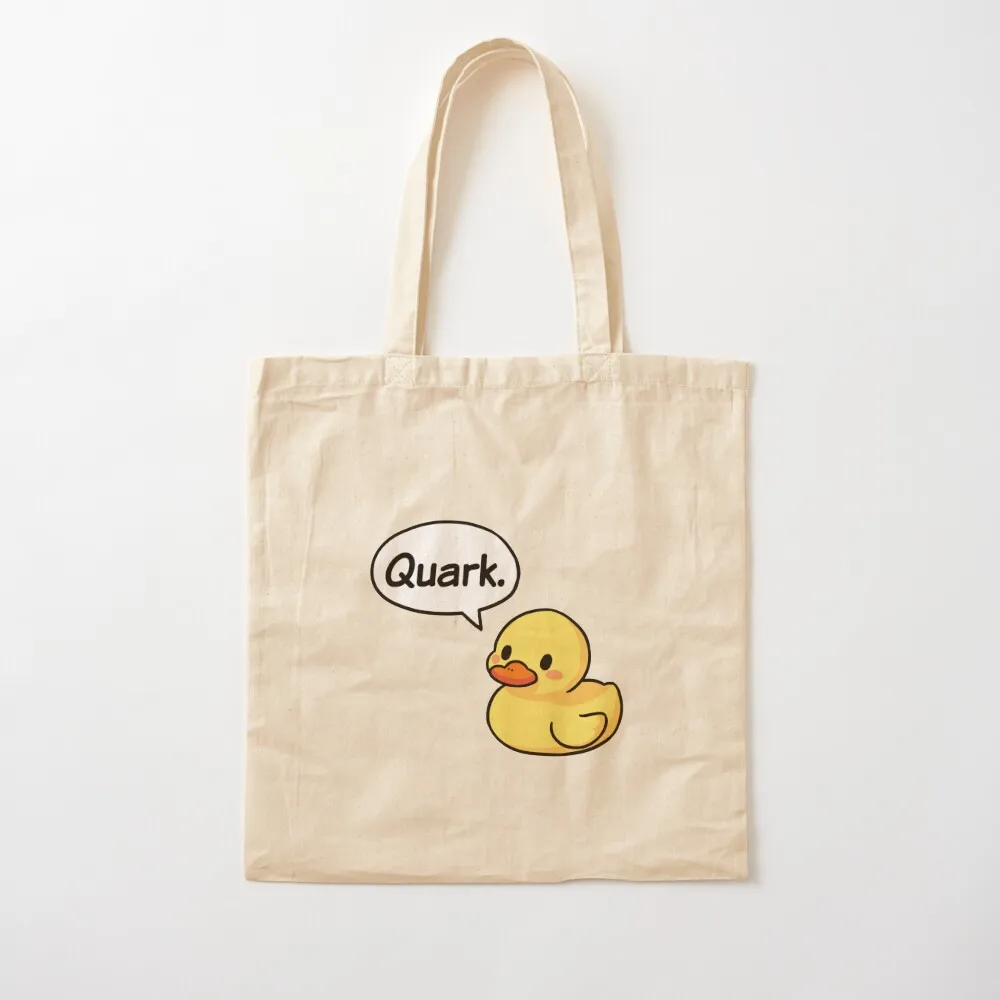 Quark Subatomic Duck милая забавная сумка-тоут с физикой женская сумка холщовая