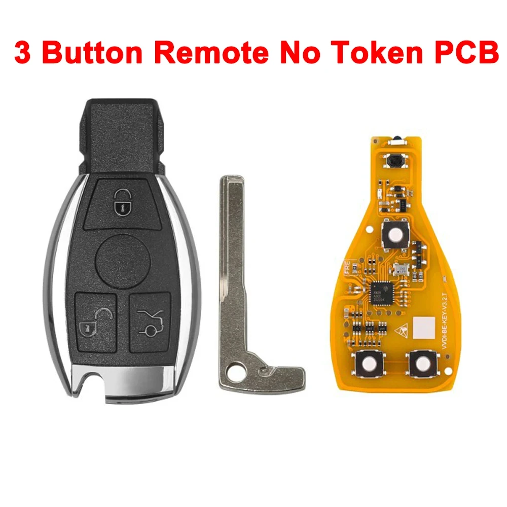 

Умный Корпус Ключа Xhorse VVDI BE Key Pro Для Mercedes Benz, Улучшенная Версия С Платой PCB, 3/4 Кнопки, Чип 315/433 МГц