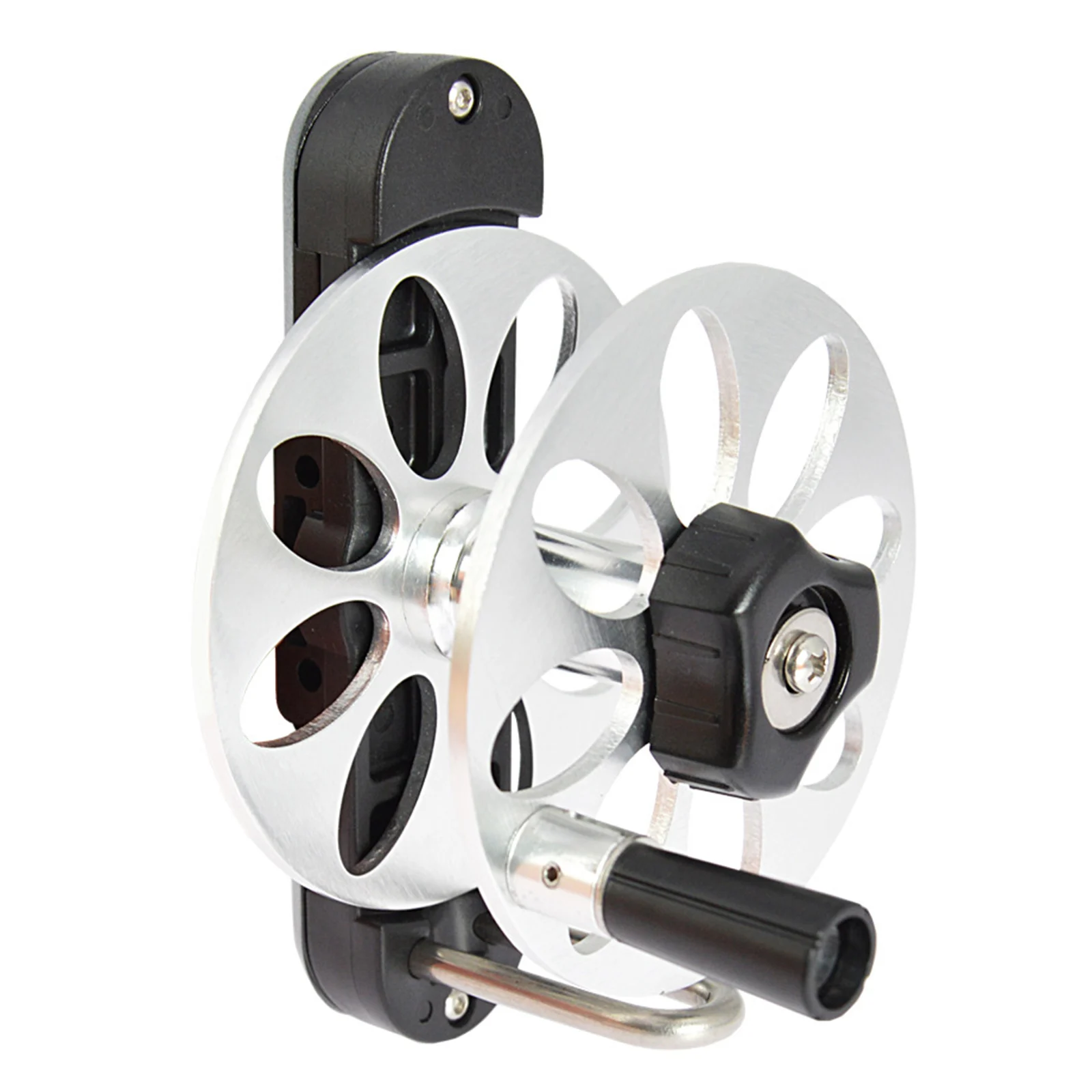 

Adjustable Elasticity Aluminum Spear Reel Foldable Handle for Effortless Storage Applicable for Most Spearguns on Market
