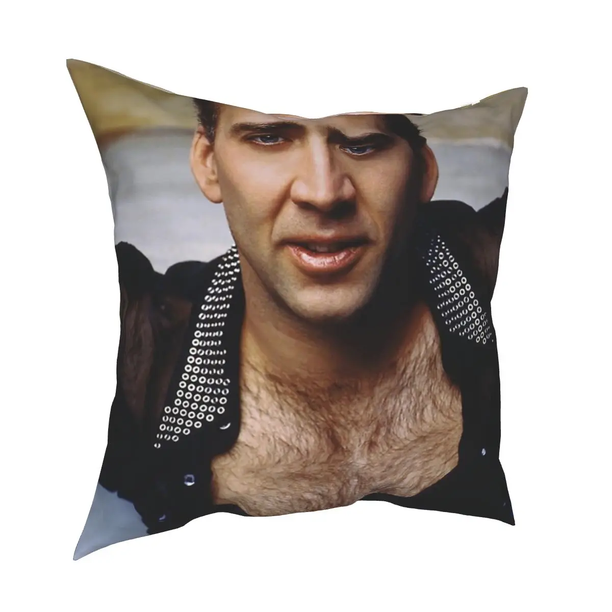 

Hot Nicolas Age Funny Nicolas Cage Pillowcase Polyester Cushion Cover Decorative Pillow Case Cover for Home Double-sided Printed