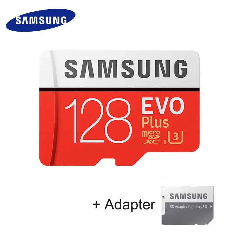 

SAMSUNG Micro SD Memory Card EVO+ 128GB 100MB/s SDXC C10 U3 UHS-I MicroSD TF Card EVO Plus 256GB Class 10 Grade 3 100% Original