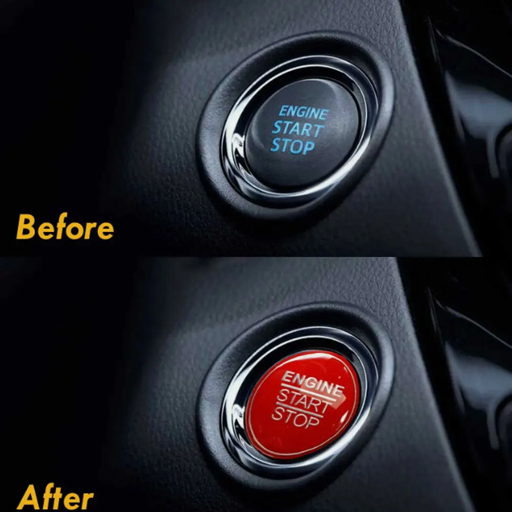 1 шт. декоративная крышка переключателя запуска автомобиля кнопки двигателя