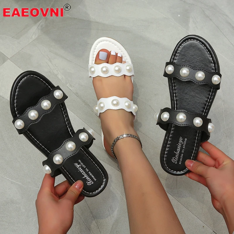 

2022 Summer Women's Rivet Sandals Fashion Open Toe Shoes Outdoor Leisure Beach Slippers 43 Plus Size Women Shoes Sexy Flip Flops