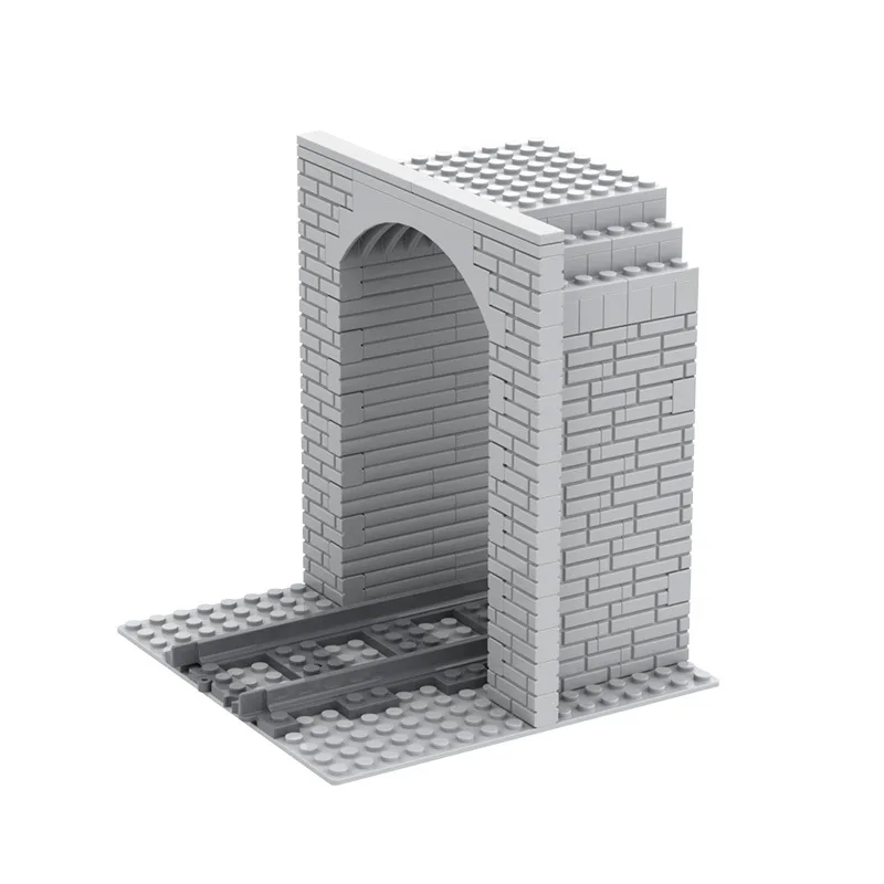 Поезд moc Block трек пещера поезд туннельная можно подключить