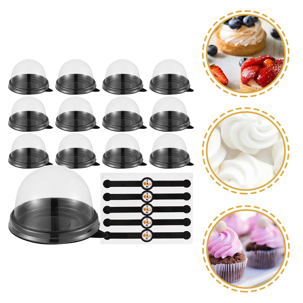 

Box Container Cupcake Cake Muffin Gift Pastry Mini Dome Boxes Single Desert Favor Roll Wedding Birthday Moon Carrier Individual
