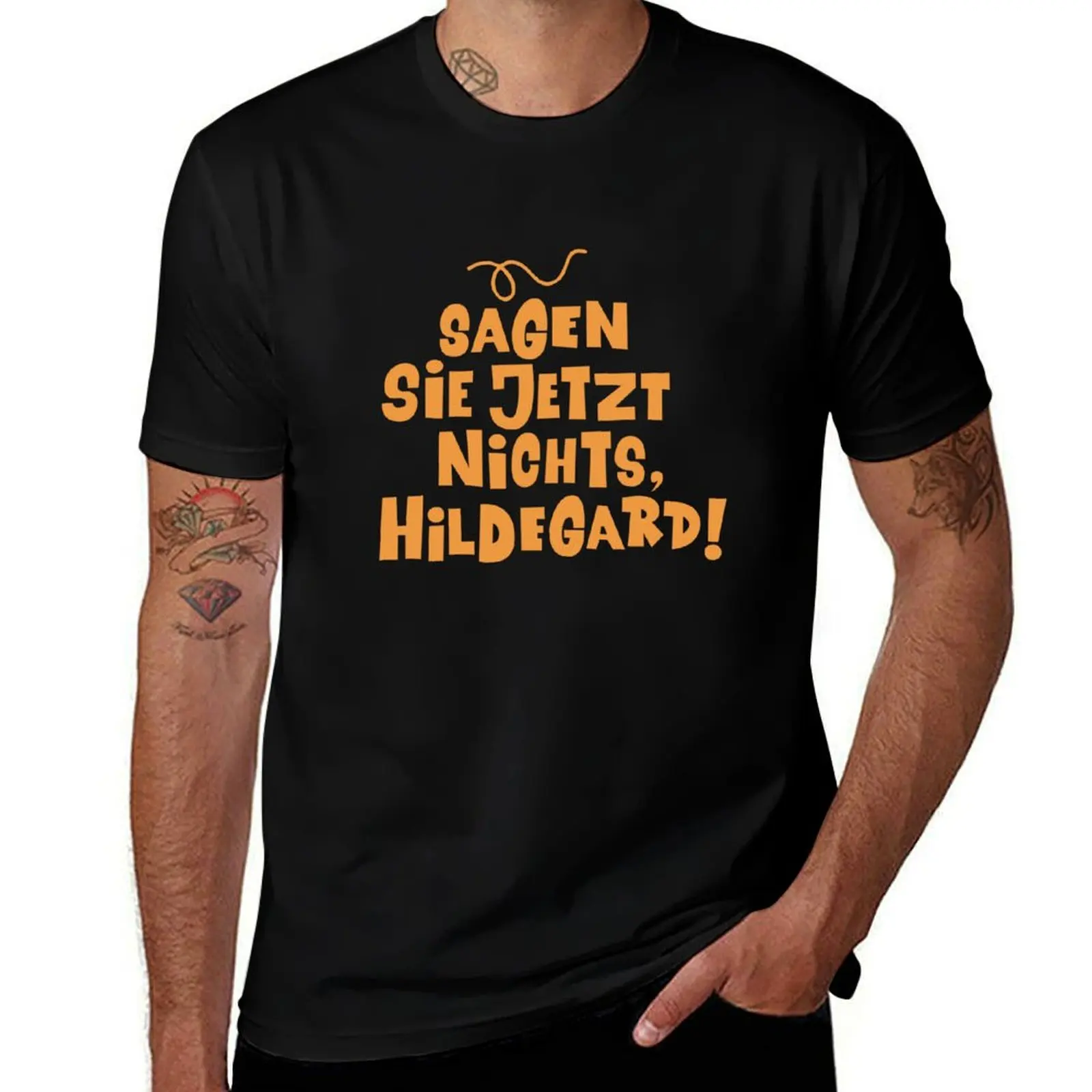 Фото Не говорите ничего сейчас, Хильдегард - Лорио - The Nudel - TV Kult German T-Shirt Soft Casual Short Sleeve Cotton Tee №1