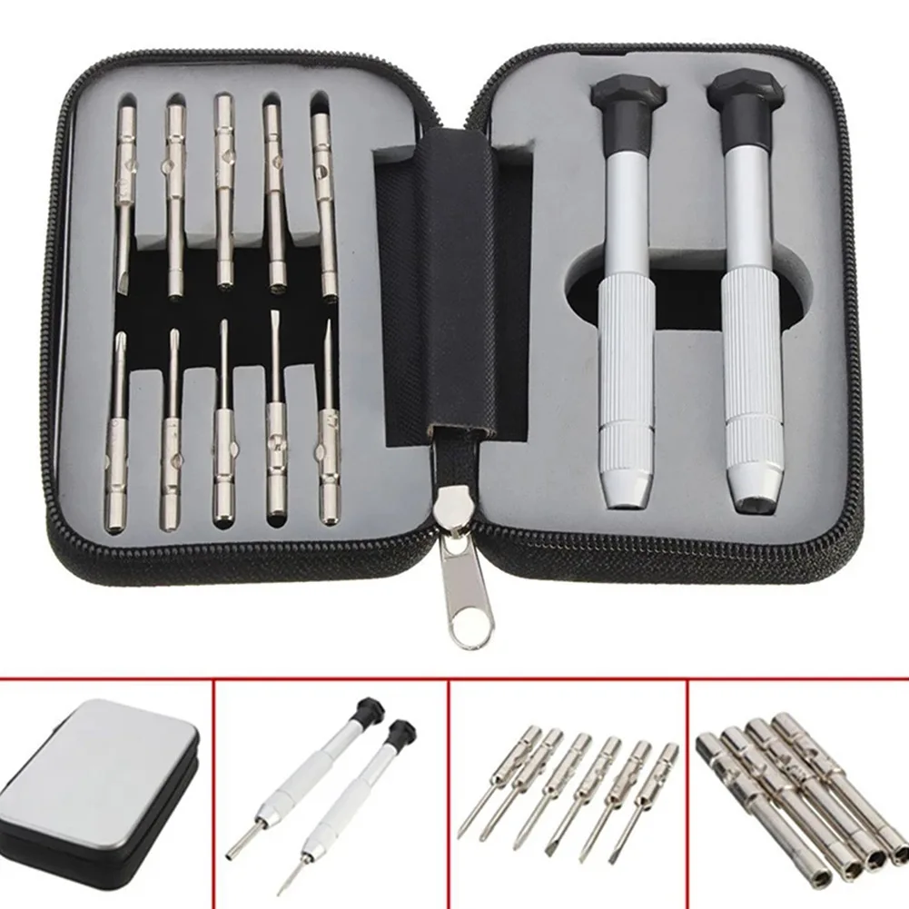 

12pcs Precision Screwdriver Kit Set Repair Tool For Glasses Phone Electronics Products With Handles Equipment Hand Tools