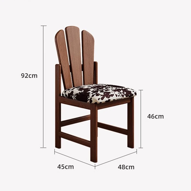 Современное дизайнерское кресло из массива дерева оригинальное для кофейни с