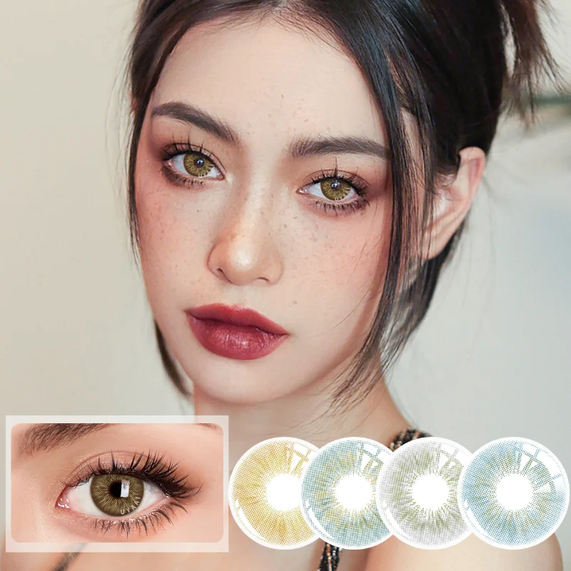 

UYAAI 2Pcs/Pair New Color Contact Lenses For Eyes Beauty Health Colorcon Lenses Pupils Eye Color Contacts Free Shipping Offers