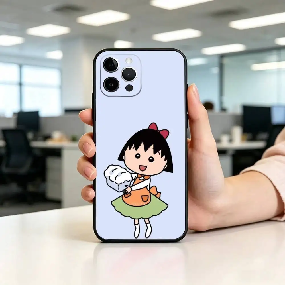Чехол для телефона C-Chibi Maruko-chan, силиконовый, мягкий, для iPhone 17, 16, 15, 14, 13, 12, 11, X, XR, Plus, Pro, Max, Plus (art.: 3920daea03086) - 3920daea03086