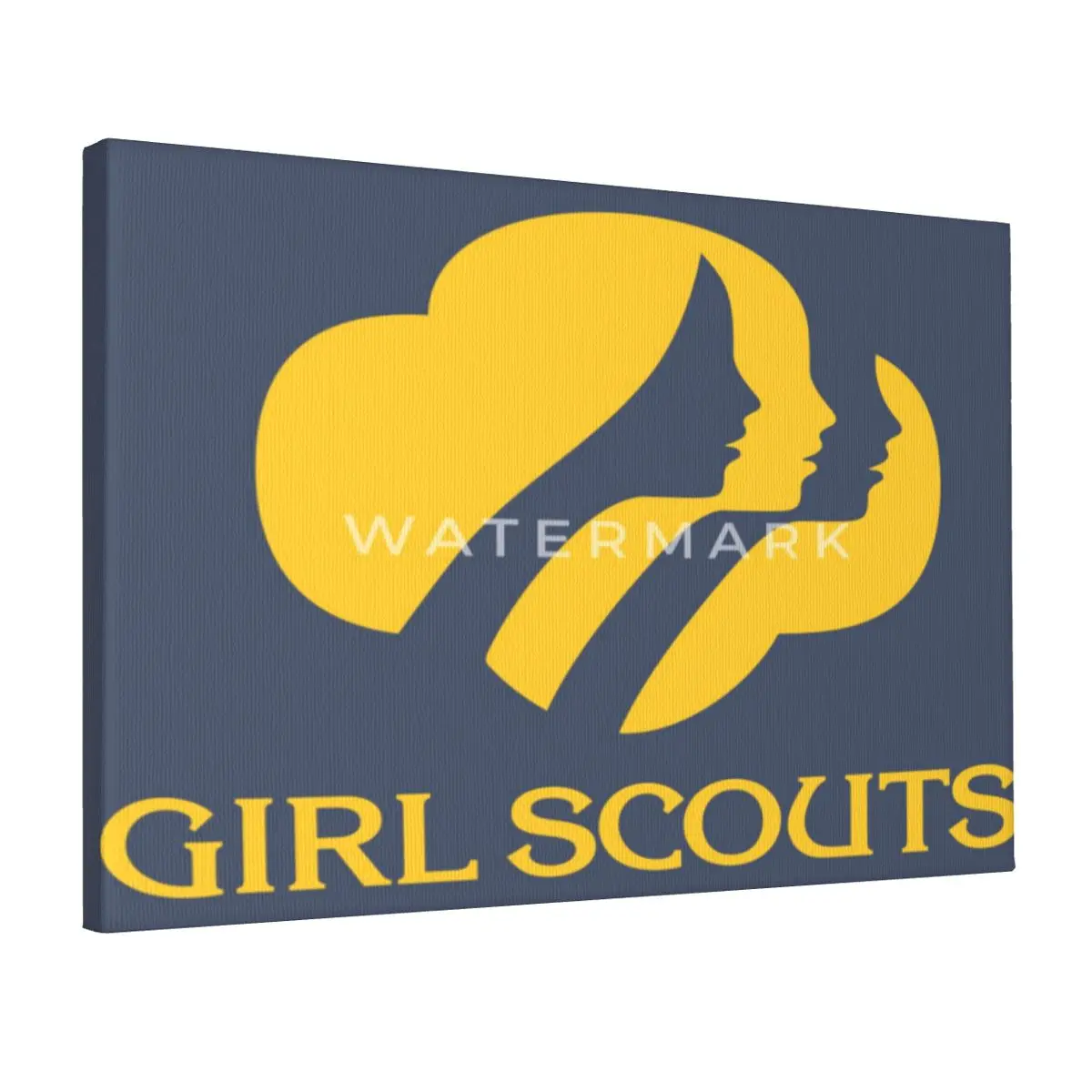 

Girl-scouts Canvas Frameless Painting Easy To Hang Natural Solid Wood Frame Perfect Gift Humidity Customizable