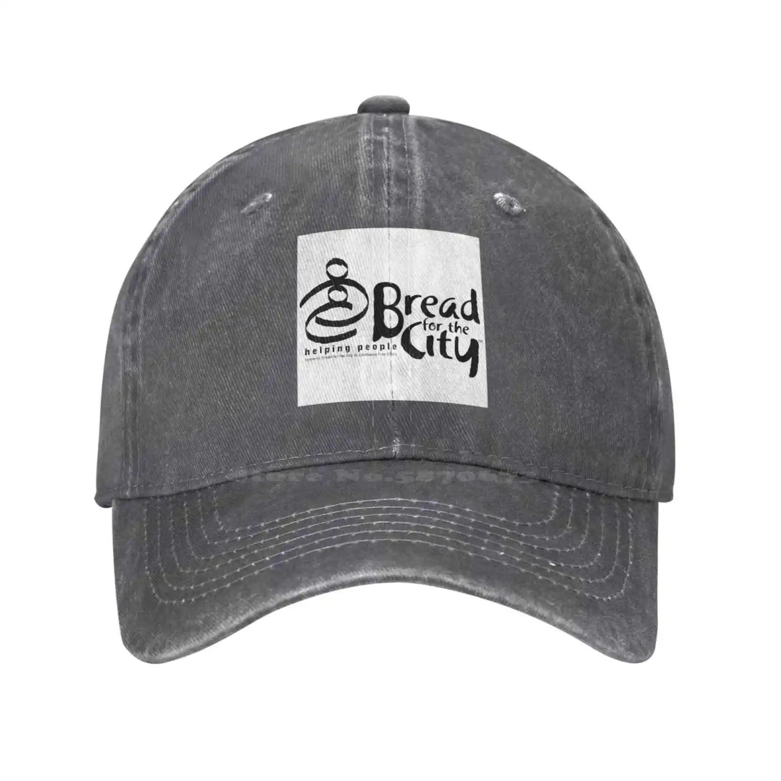 

Bread for the City Logo Print Graphic Casual Denim cap Knitted hat Baseball cap