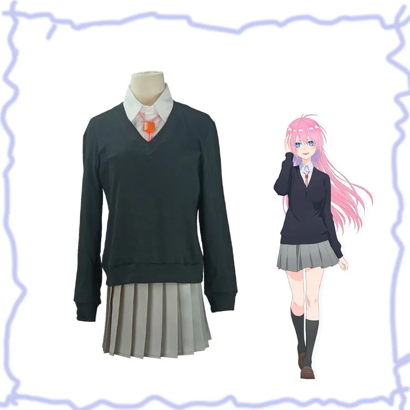 

COSLEE Shikimori Micchon Cosplay Costume Shikimori's Not Just A Cutie JK School Uniform Skirt Outfits Halloween Carnival Suit S-