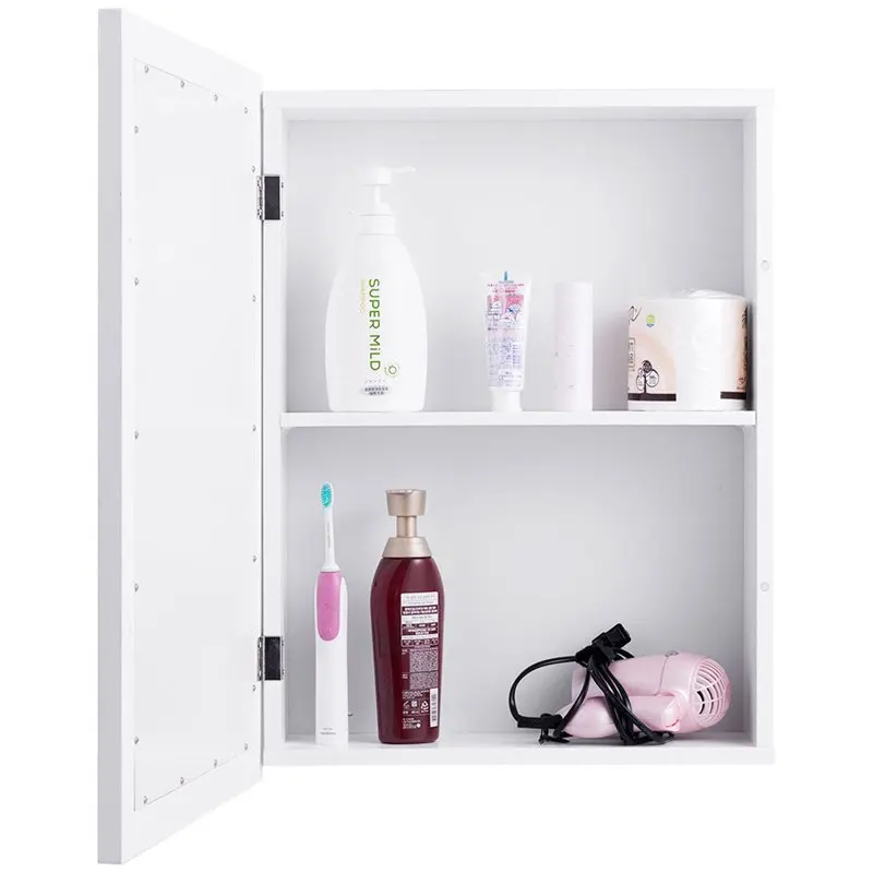 

Bathroom Mirror Cabinet Wall Mounted Kitchen Medicine Storage Adjustable Shelf