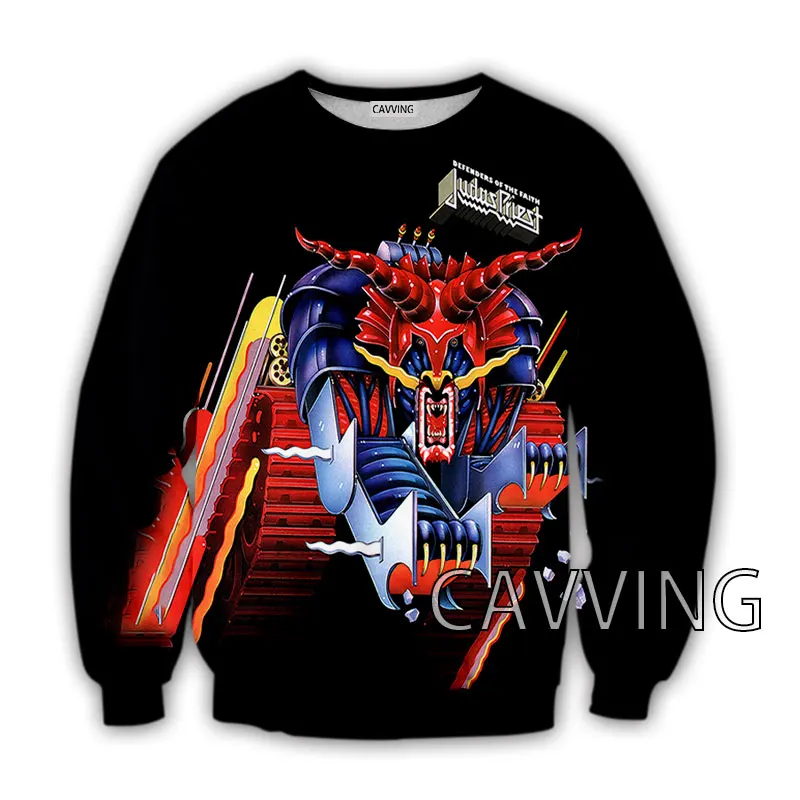 Judas Priest повседневный свитшот с 3D принтом футболка графическим рисунком для