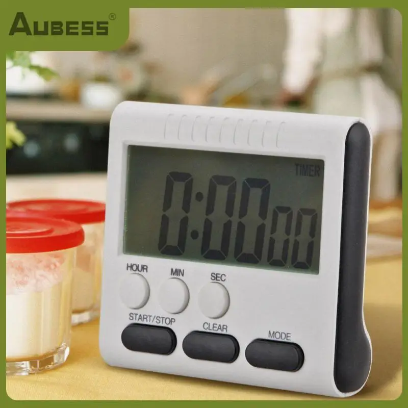 

Multifunctional Cooking Alarm Clock Loud Alarm Reminder Tool Magnet Clock Lcd Digital Display Count-down Up Kitchen Timer