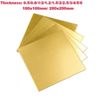 1pc brass pad brass sheet thickness 0 5 6 brass plate customized size frame model mould diy construction