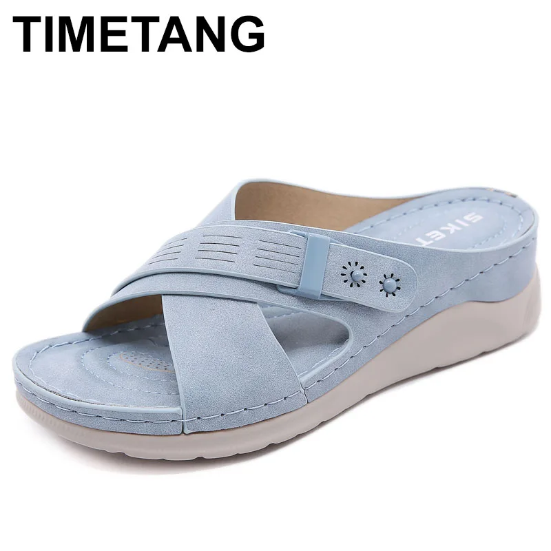 

Summer Beach Shoes Ladies Slippers Thick Sole Women Wedges Holiday Sandals Comfortable Soft Loafers sandales femmes été