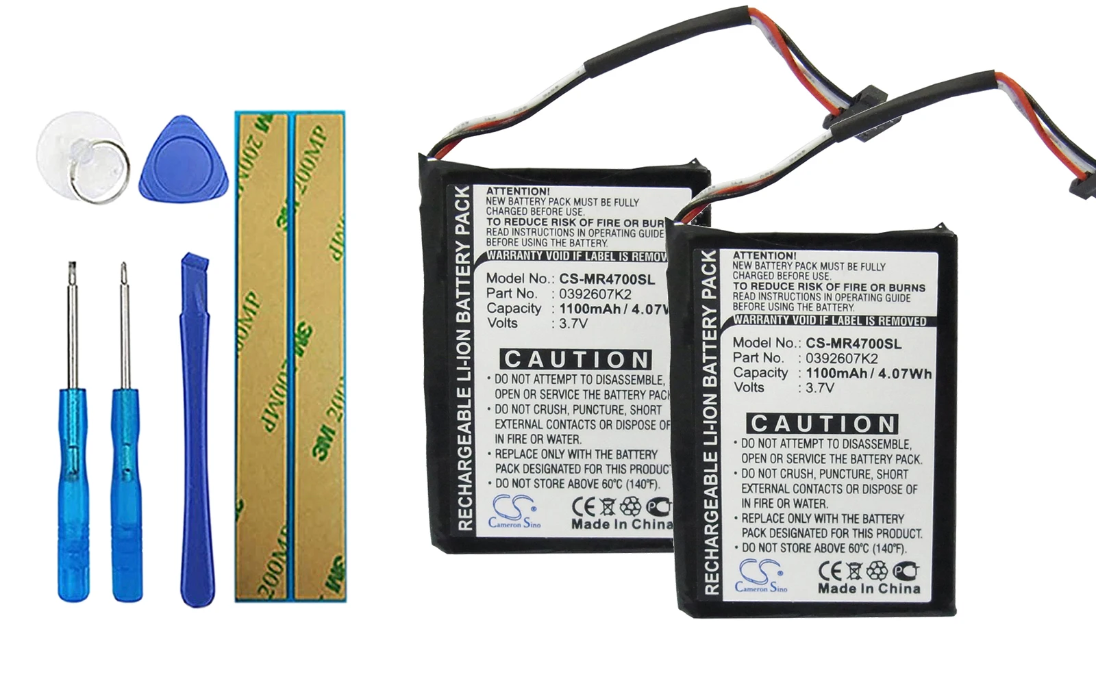 

Аккумулятор для Magellan MA4700SGXUC, Maestro 4700 0392607k2, 2 шт./упаковка