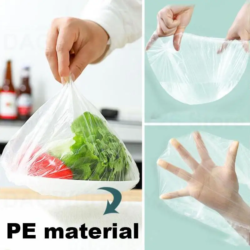 Кухонная сумка для хранения свежих продуктов одноразовая крышка еды пластиковая