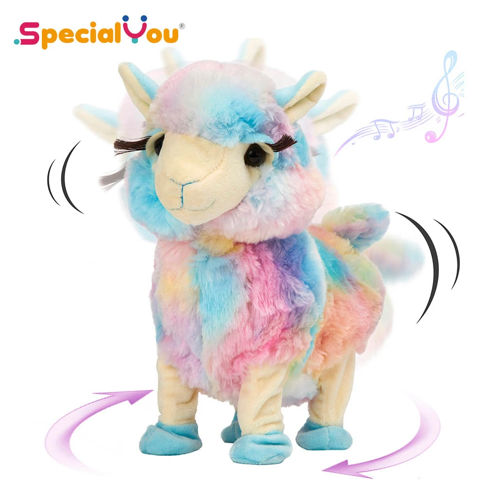 

Музыкальные интерактивные электрические игрушки SpecialYou, 10 дюймов, шакин, лама, Музыкальные Танцы, альпака