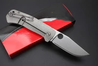 d2 blade titanium alloy handle folding knife high quality hardness saber outdoor camping safety pocket portable edc tool