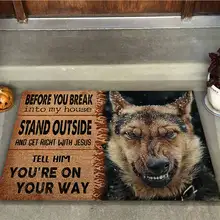 Before You Break Into My House German Shepherd 3D Printed Indoor Non Slip Door Floor Mats Carpet Rugs Decor Porch Doormat Before You Break Into My House German Shepherd 3D Printed Indoor Non Slip Door Floor Mats Carpet Rugs Decor Porch Doormat