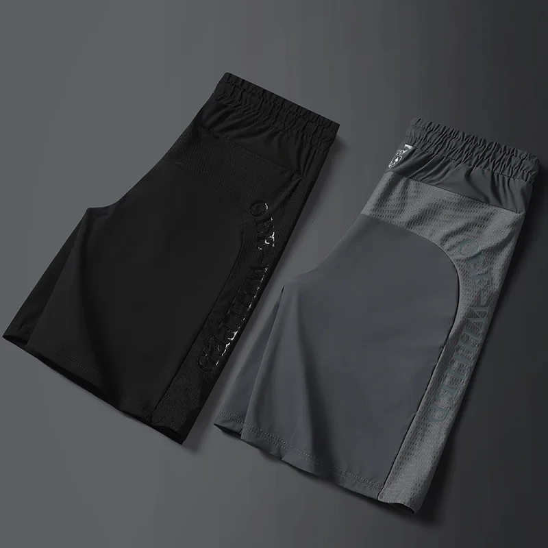 

Men's Ice Silk Five-minute Pants Thin Section Casual Shorts Large Size Loose Pants Men Quick-drying Sports Running Pants M-8XL