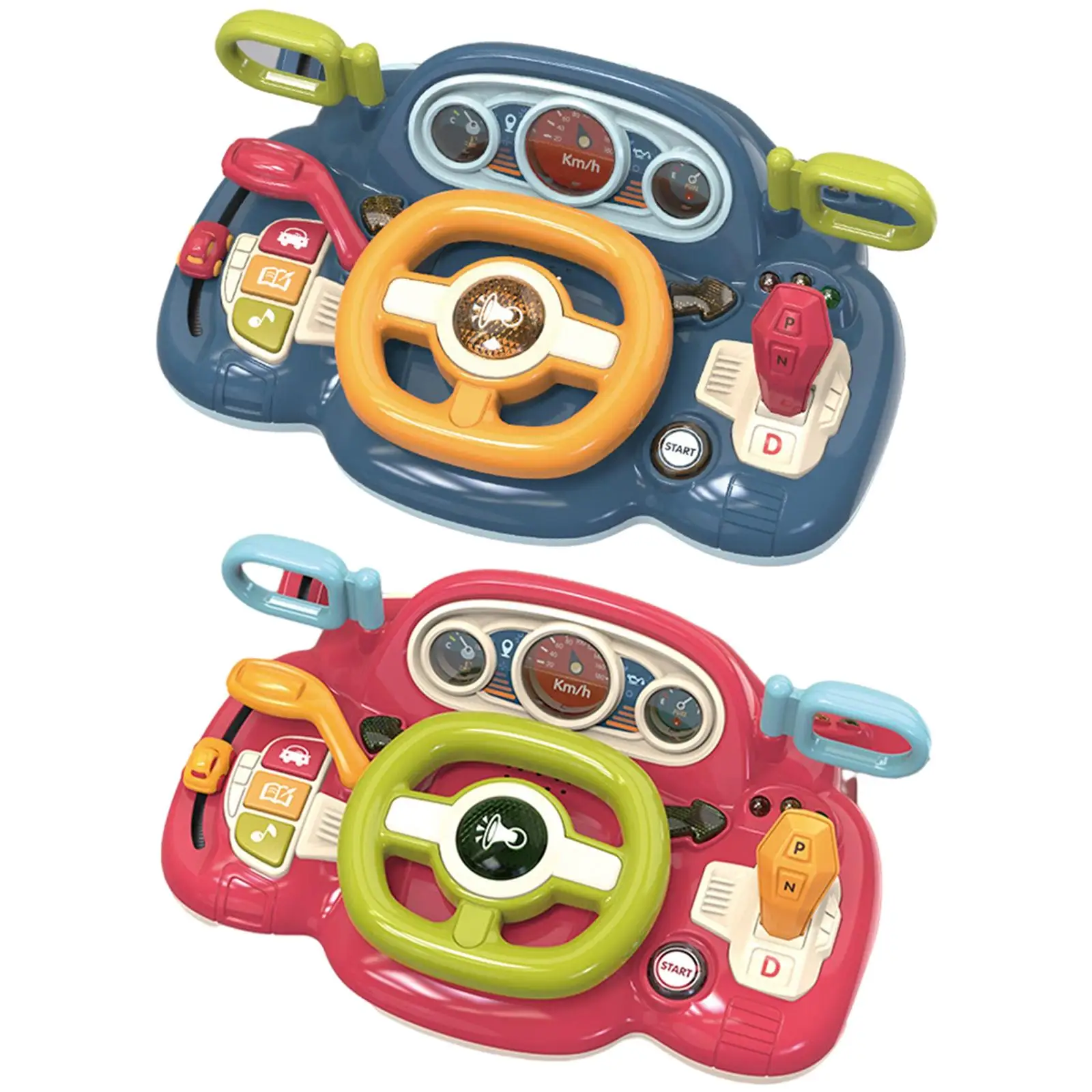 

Baby Steering Wheel Toys with Light and Music, Pretend Driving Learning Educational Toys for Kids Toddlers
