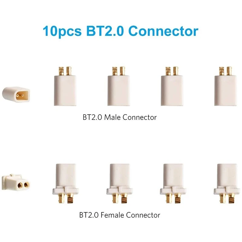 

BETAFPV 10 шт. BT2.0 набор разъемов штекер Женский 1,0 банановый разъем для BT2.0 разъем FPV 1S Whoop Drone