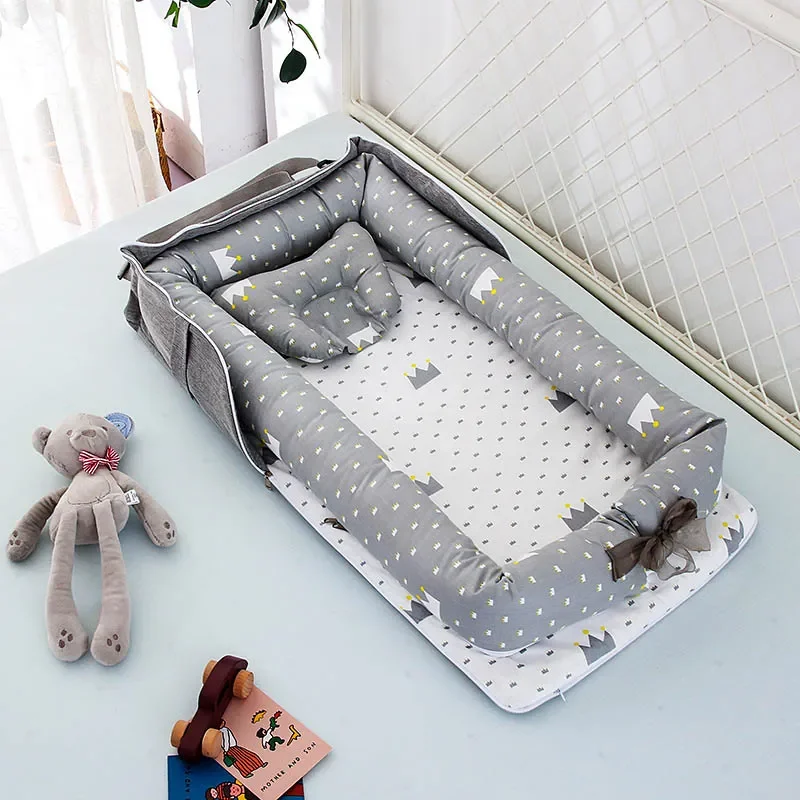 Baby Nest Playpen Bed Cradle Newborn Crib Cushion Bassinet Stroller Fence with Bag Travel