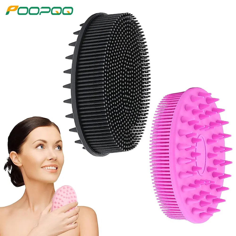 

Upgrade Silicone Body Scrubber,Easy To Clean Silicone Loofah,Exfoliating Body Brush,Hygienic Than Traditional Loofah,Lather Well