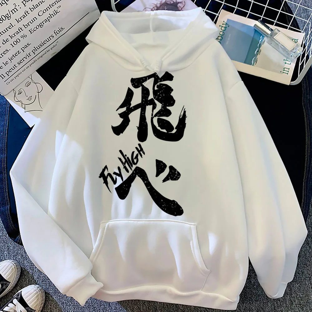 Haikyuu hoodie funny soft fabric athleisure modern style winter manga girl hoddie patterned Y2K elegant