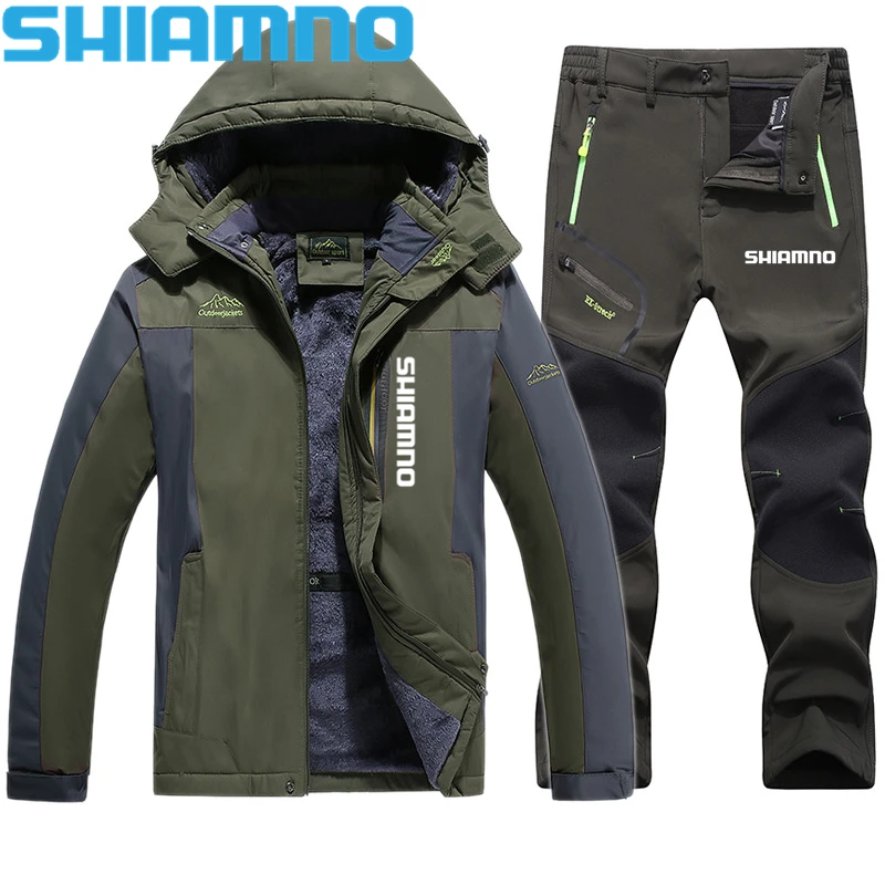 

Зимние уличные спортивные флисовые толстые штаны для рыбалки сохраняют тепло куртка для рыбалки пеших прогулок охоты кашемировые брюки мужской набор для рыбалки