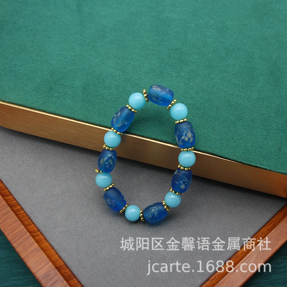 Новый летний светящийся стеклянный браслет Phoenix Eye простой модный цветной с