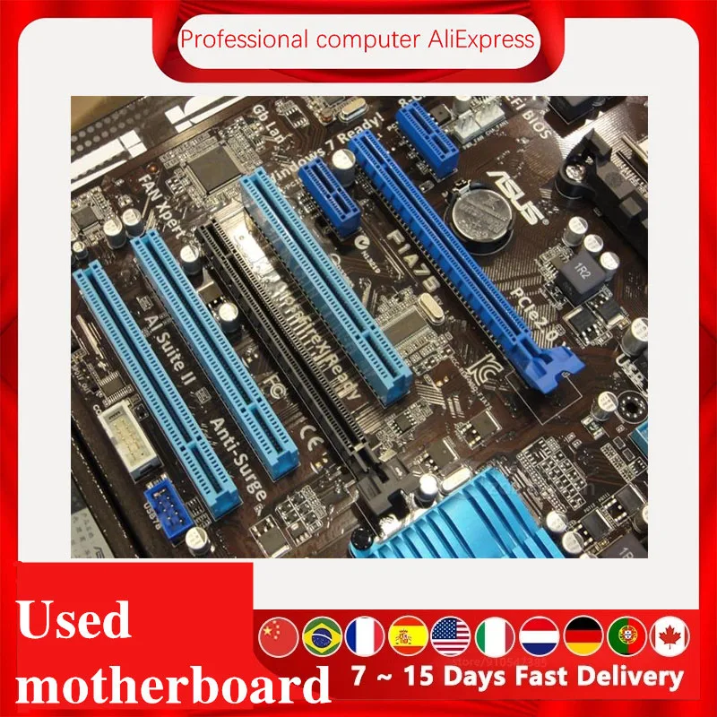 Материнская плата для ASUS F1A75 разъем FM1 DDR3 AMD A75 A75M оригинальная десктопная