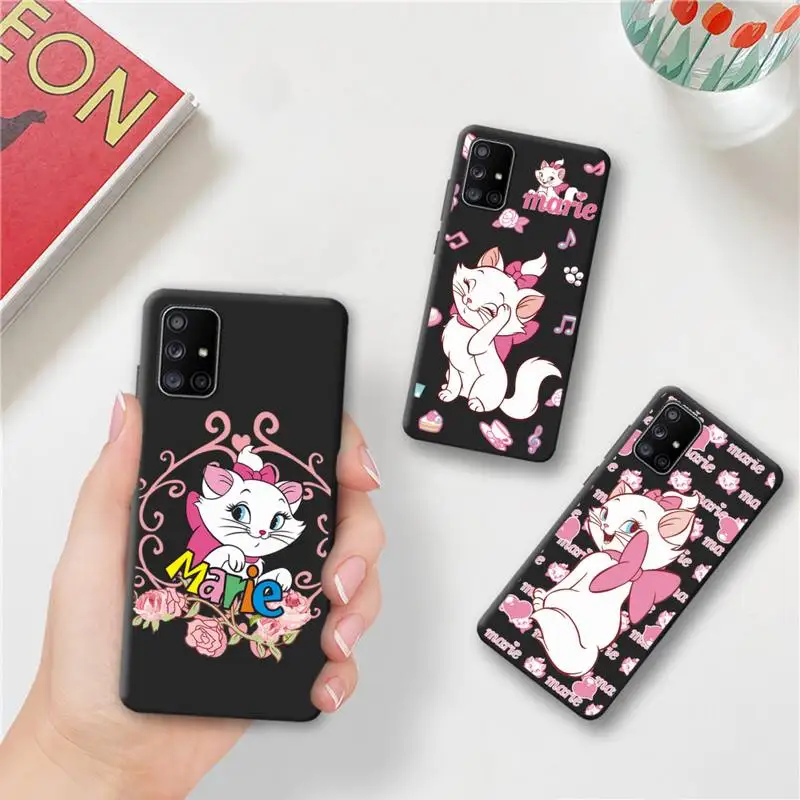 

Disney Pink Cat Mary Phone Case For Samsung Galaxy A52 A21S A02S A12 A31 A81 A10 A30 A32 A50 A80 A71 A51 5G