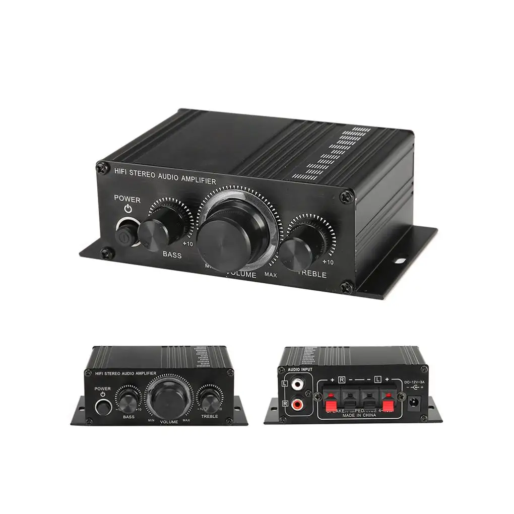 

HIFI Power Amplifier Home Stereo Music Radio MP3 20Hz-20KHz Receiver