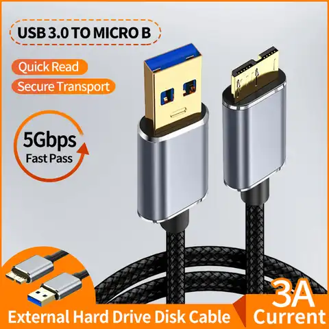 Внешний кабель для жесткого диска Тип C USB 3,0 кабель Micro B кабель для HDD кабель для передачи данных SSD Sata кабель для Samsung кабель Micro B USB 3 0