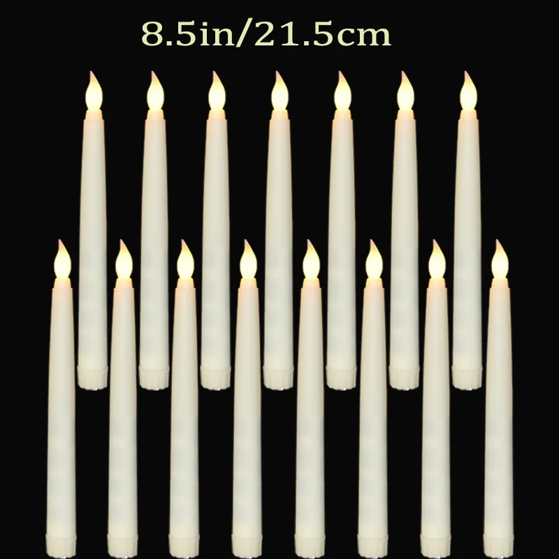 

Светодиодные бесцветные конические свечи на батарейках