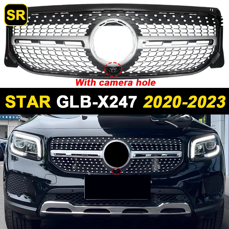

Для 2020-2023 2024+ X247 GLB Mercedes Benz GLB180 GLB200 GLB220 GLB250 GT STAR Сетка бампера Racing Grille