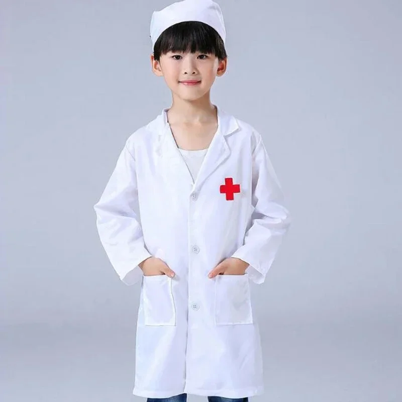 2025 Manteau de Cosplay pour Enfant Garçon et Fille Doux Blanc Rose Performance sur Scène