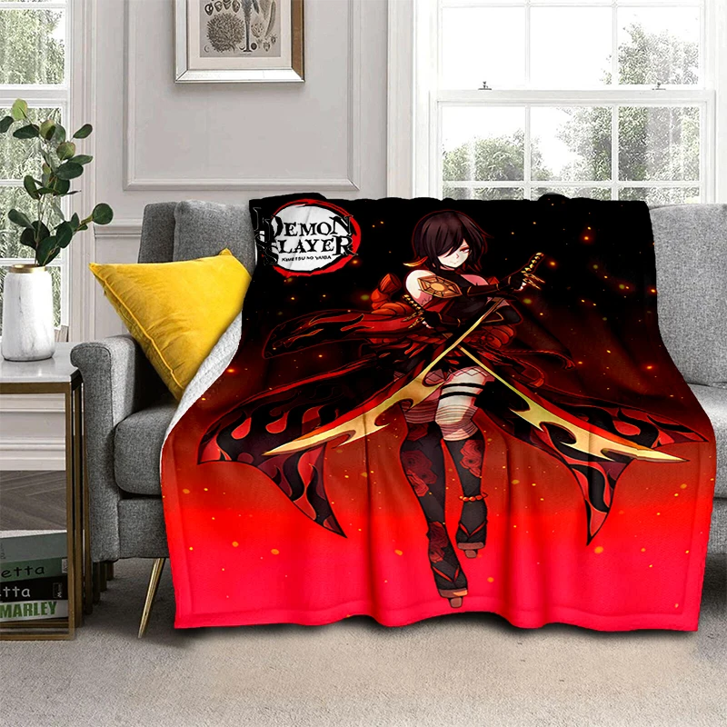 Художественное одеяло фланелевое в стиле аниме домашнее декоративное Флисовое