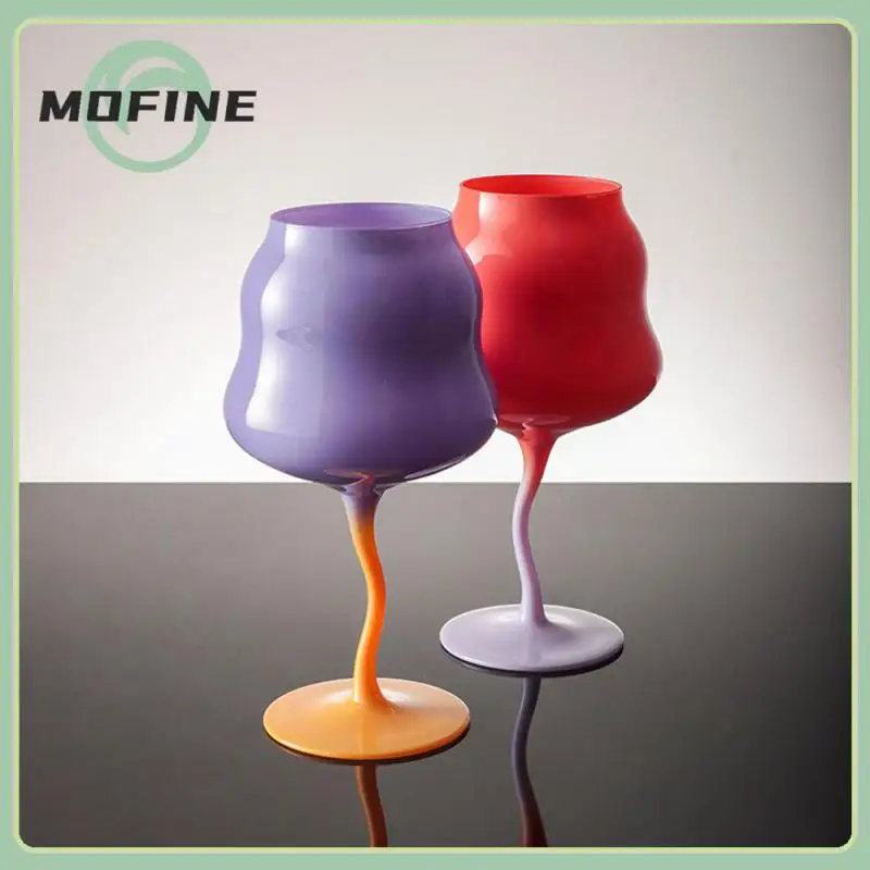 

Middle Ages Decorative Cup Pinkycolor Multi-purpose Goblet Home Furnishing Decoration Twist Deformation Wine Glass Cup Juice Cup