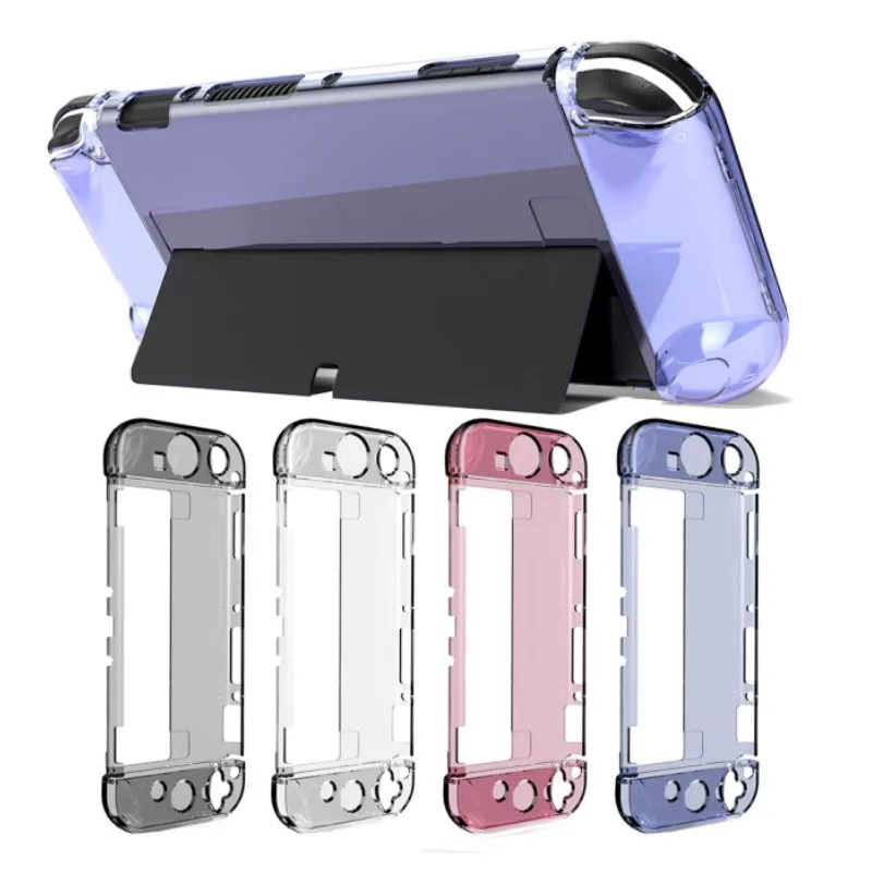 

Suitable for Nintend Switch Oled Game Console Crystal Case Handle Protector Anti-shock Cap Gamepad Accessories