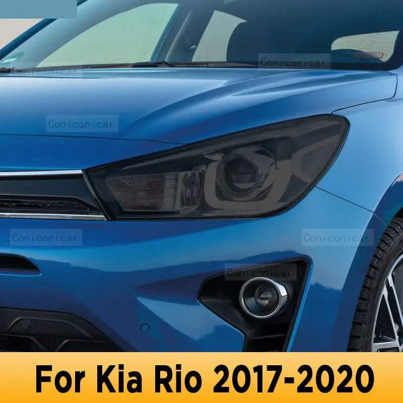 

Car Headlight Protection Smoked Black Tint Anti-Scratch Protective Film TPU Stickers For KIA RIO 2017-2020 Accessories